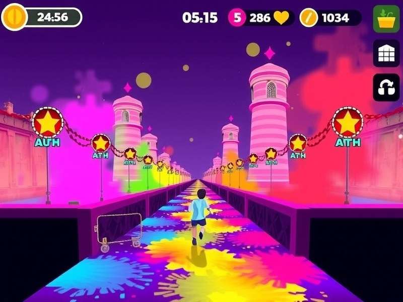 Festive Color Run Obstacles